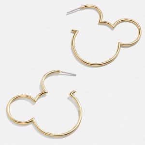 Mickey Mouse Disney Outline Hoop Earrings - Mickey Mouse