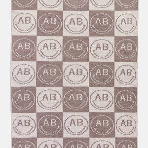 All Smiles Custom Blanket - Tan/Brown