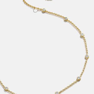 Yasmine 18K Gold Anklet - Gold/Pav??