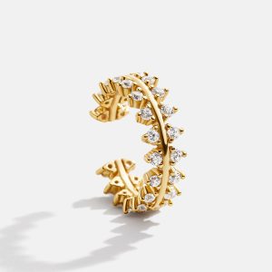 Victoria 18K Gold Ear Cuff - Gold/Pav??