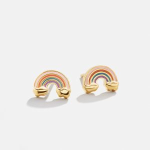 Over the Rainbow 18K Gold Kids' Earrings - Over The Rainbow