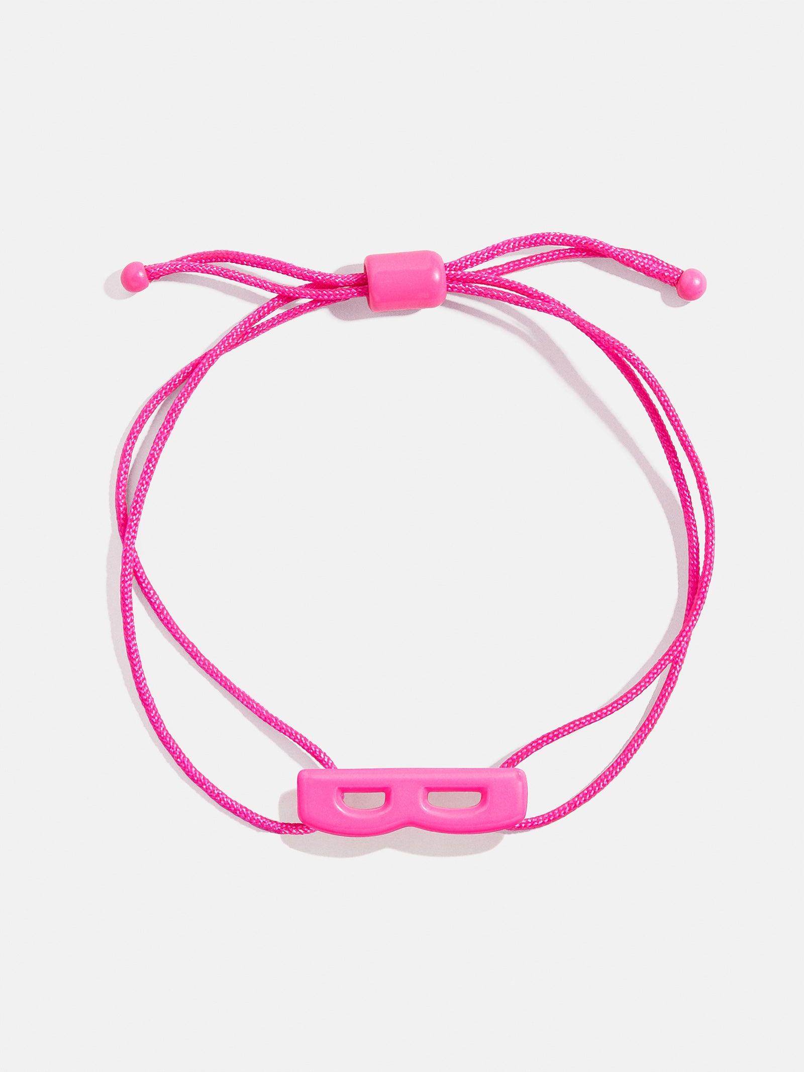 East West Initial Cord Bracelet - Hot Pink - Image 5