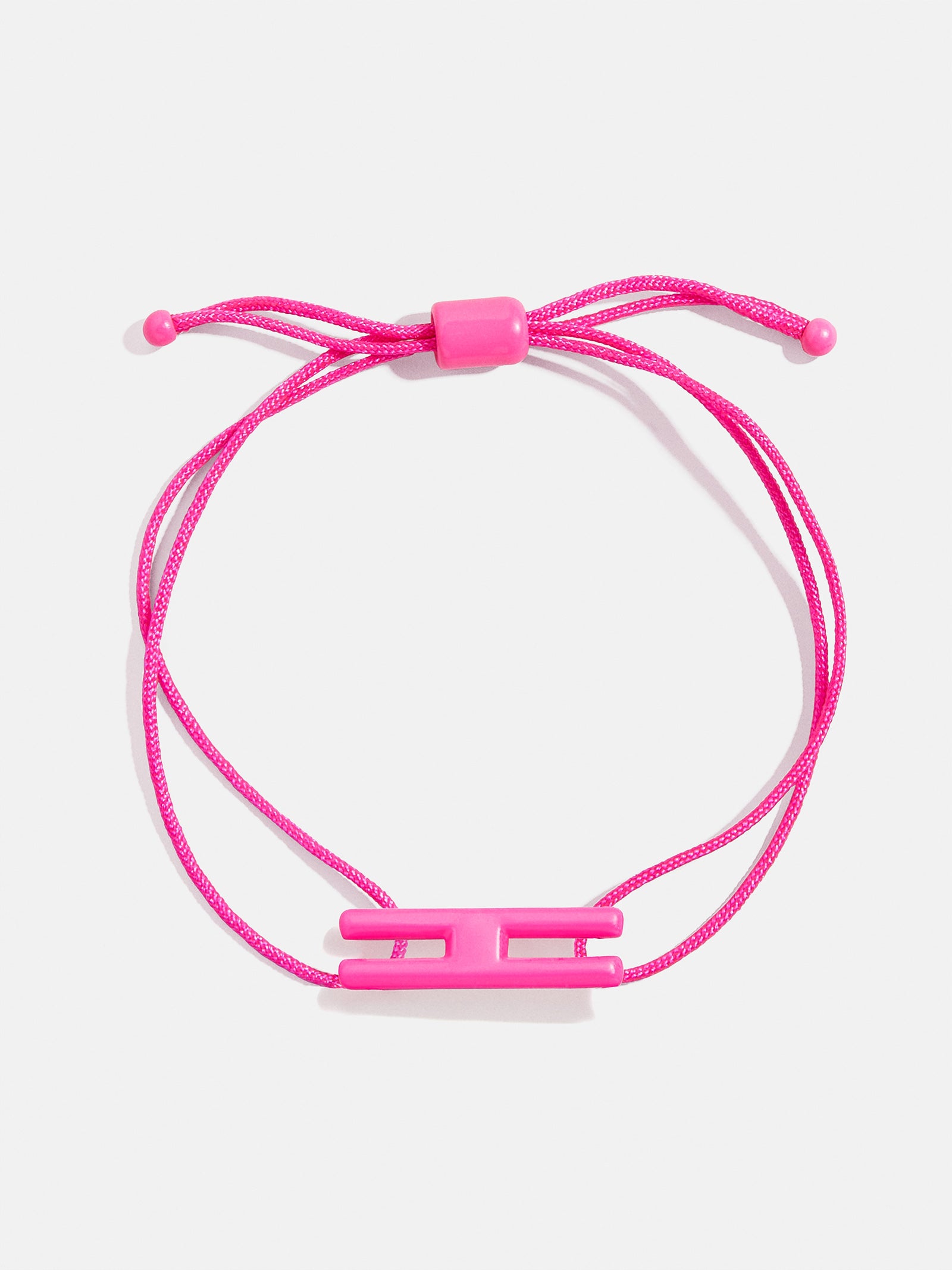 East West Initial Cord Bracelet - Hot Pink - Image 11