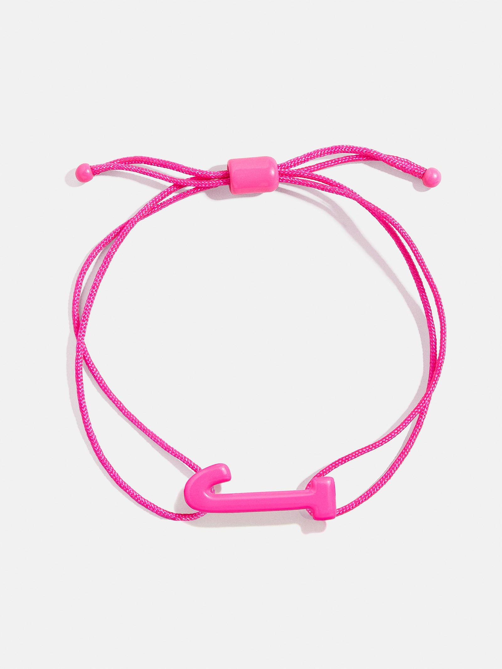 East West Initial Cord Bracelet - Hot Pink - Image 13