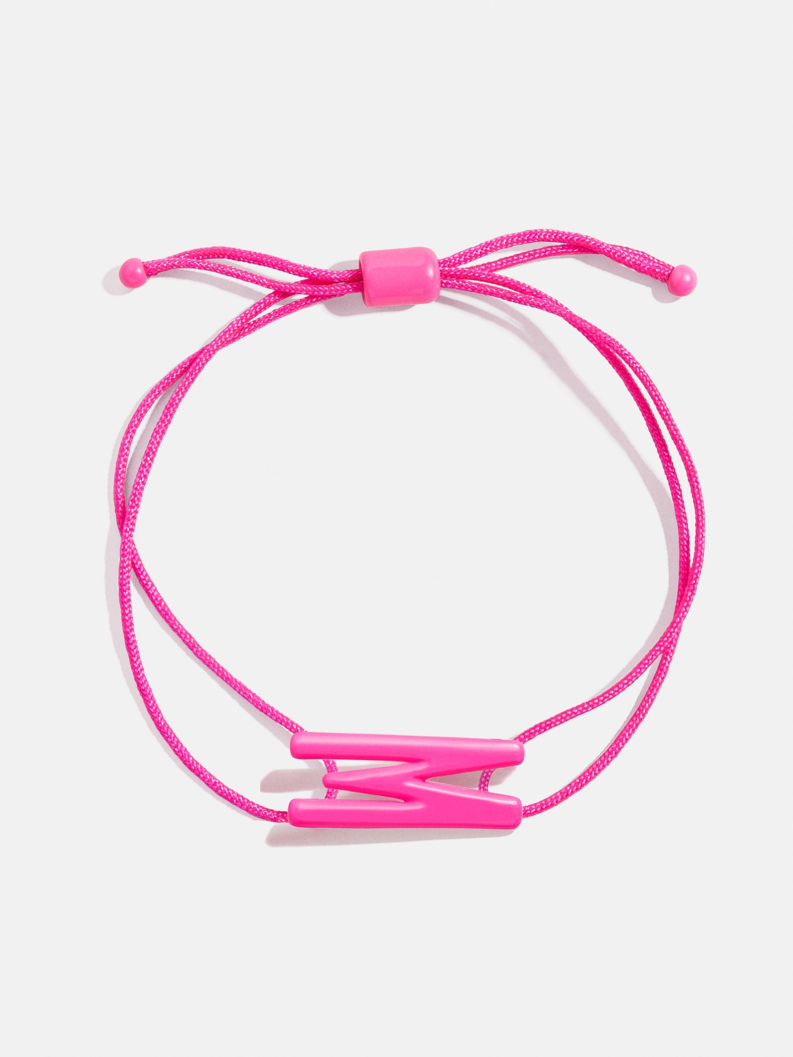 East West Initial Cord Bracelet - Hot Pink - Image 16