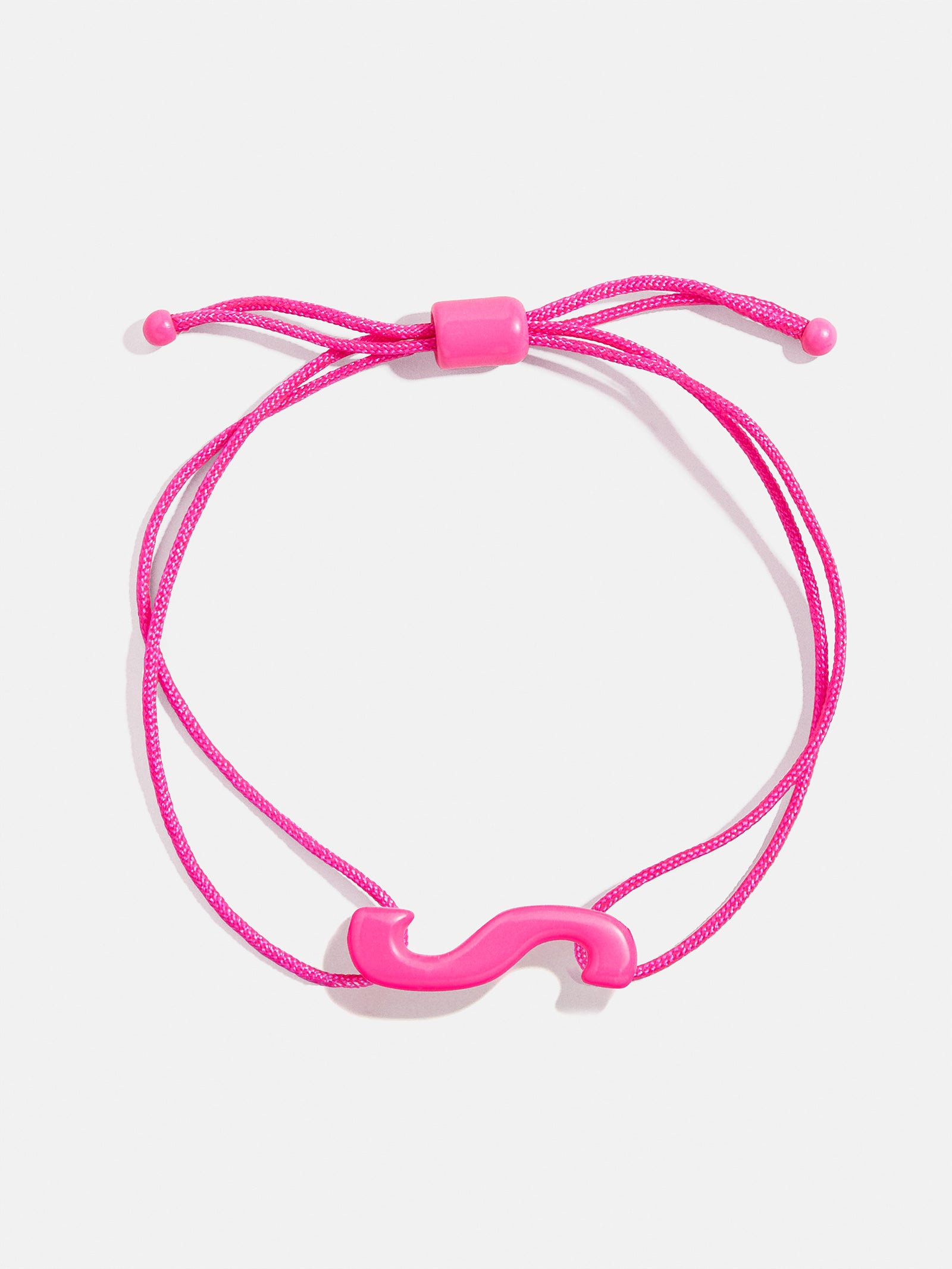 East West Initial Cord Bracelet - Hot Pink - Image 21