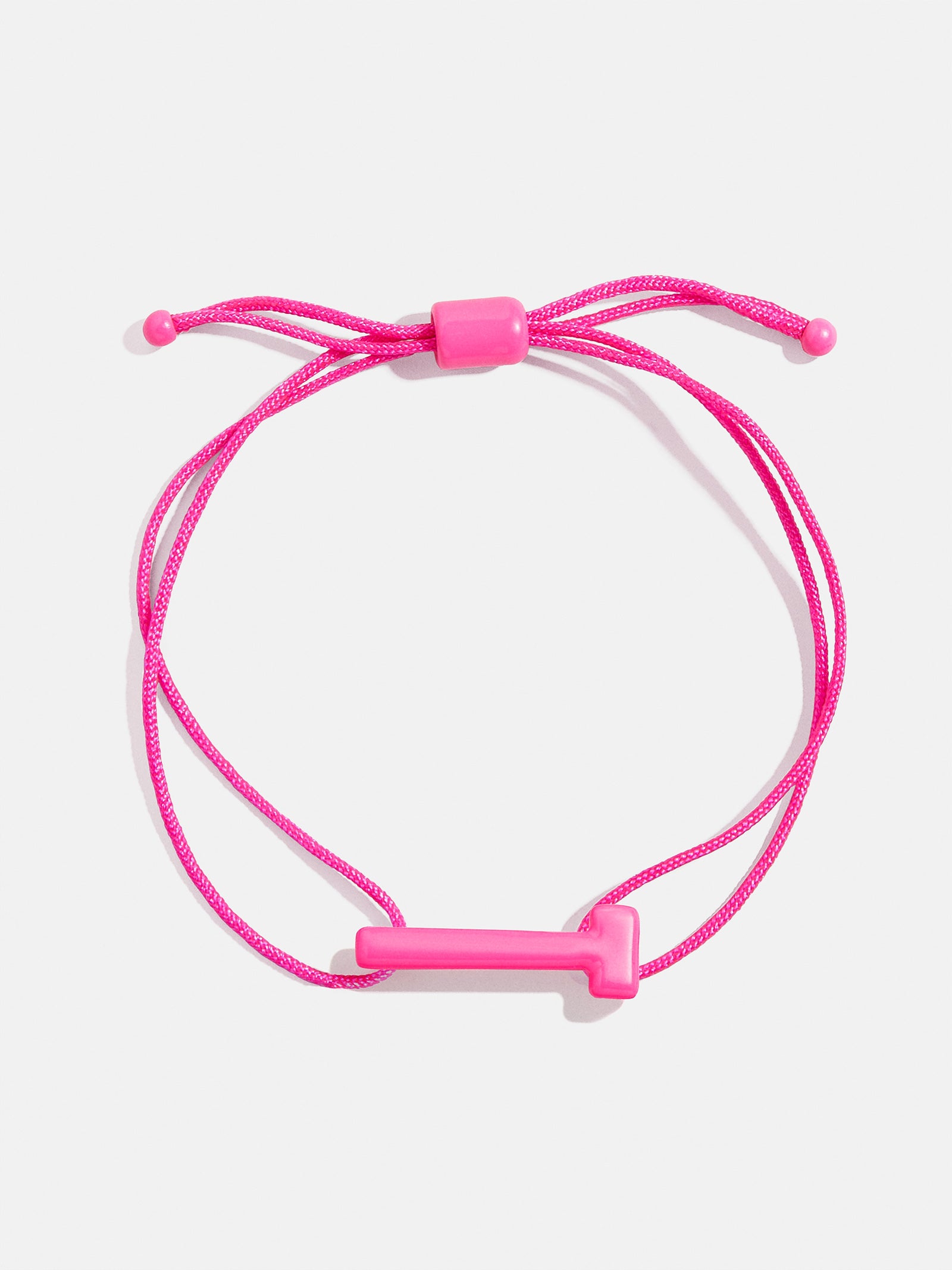 East West Initial Cord Bracelet - Hot Pink - Image 22