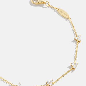 Sadira 18K Gold Bracelet - Flower Trio