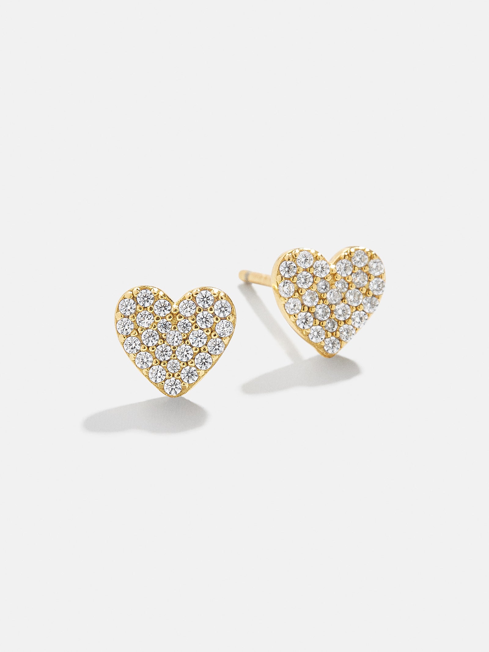 Whole Lotta Heart 18K Gold Kids' Earrings - Pav?? Heart