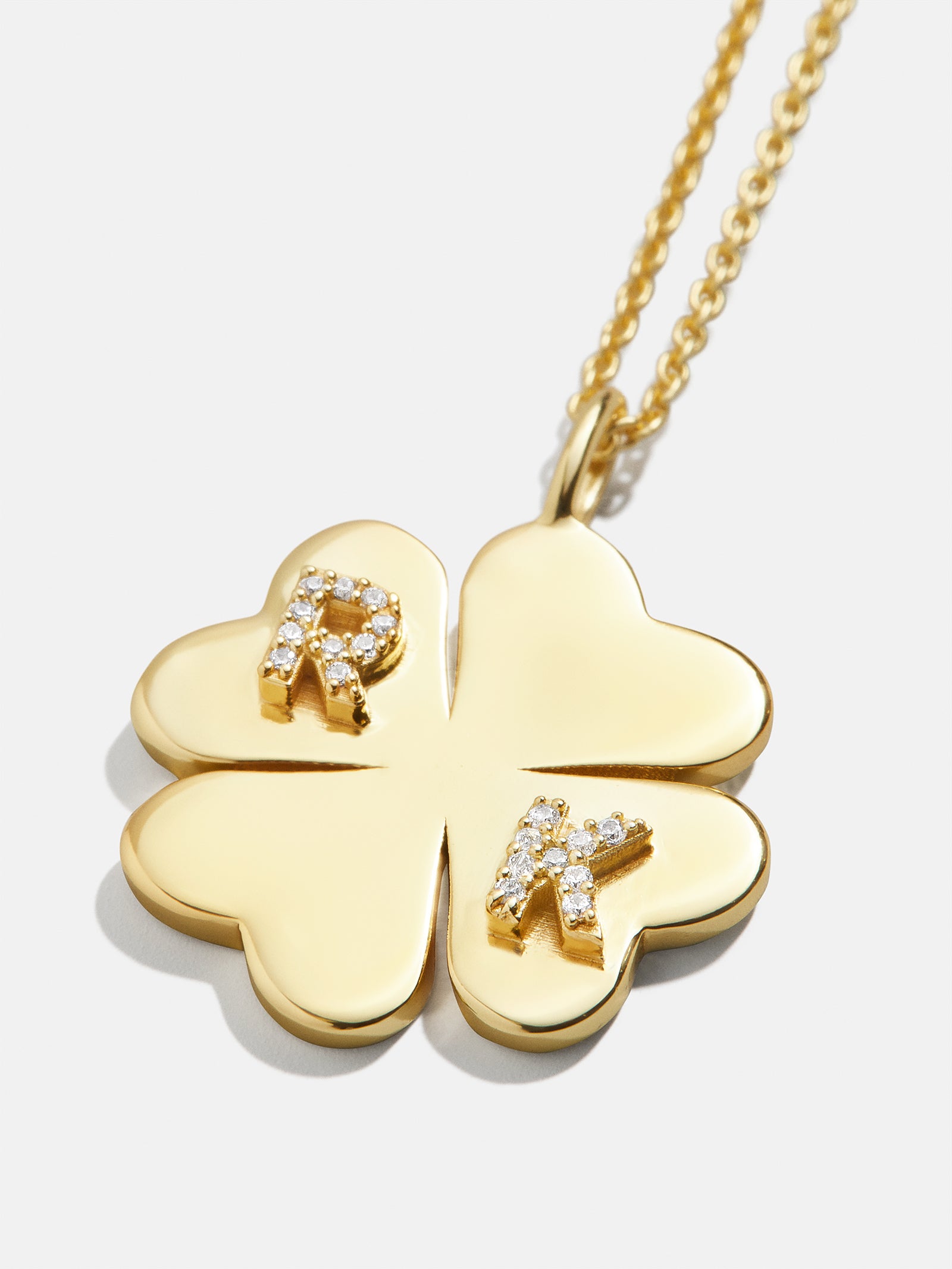 Clover 18K Gold Custom Pendant Necklace - 18K Gold - Image 2