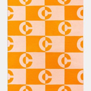 Opposites Attract Custom Blanket - Orange/Light Orange
