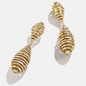 Samantha Earrings - Gold/Pav??