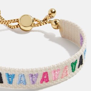 Initial Woven Friendship Bracelet - Multi