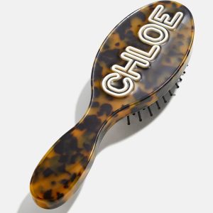 Mini Fine Line Custom Hair Brush - Tortoise/White