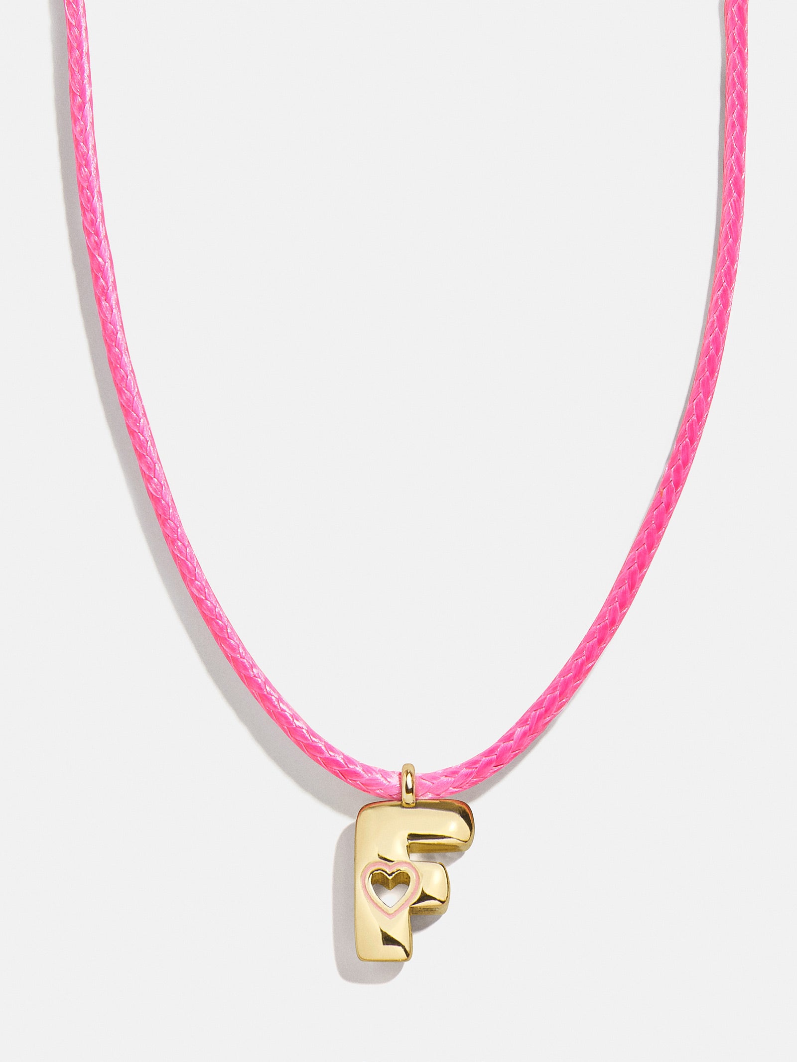 Pretty in Pink Kids Initial Necklace - Light Pink - Image 8