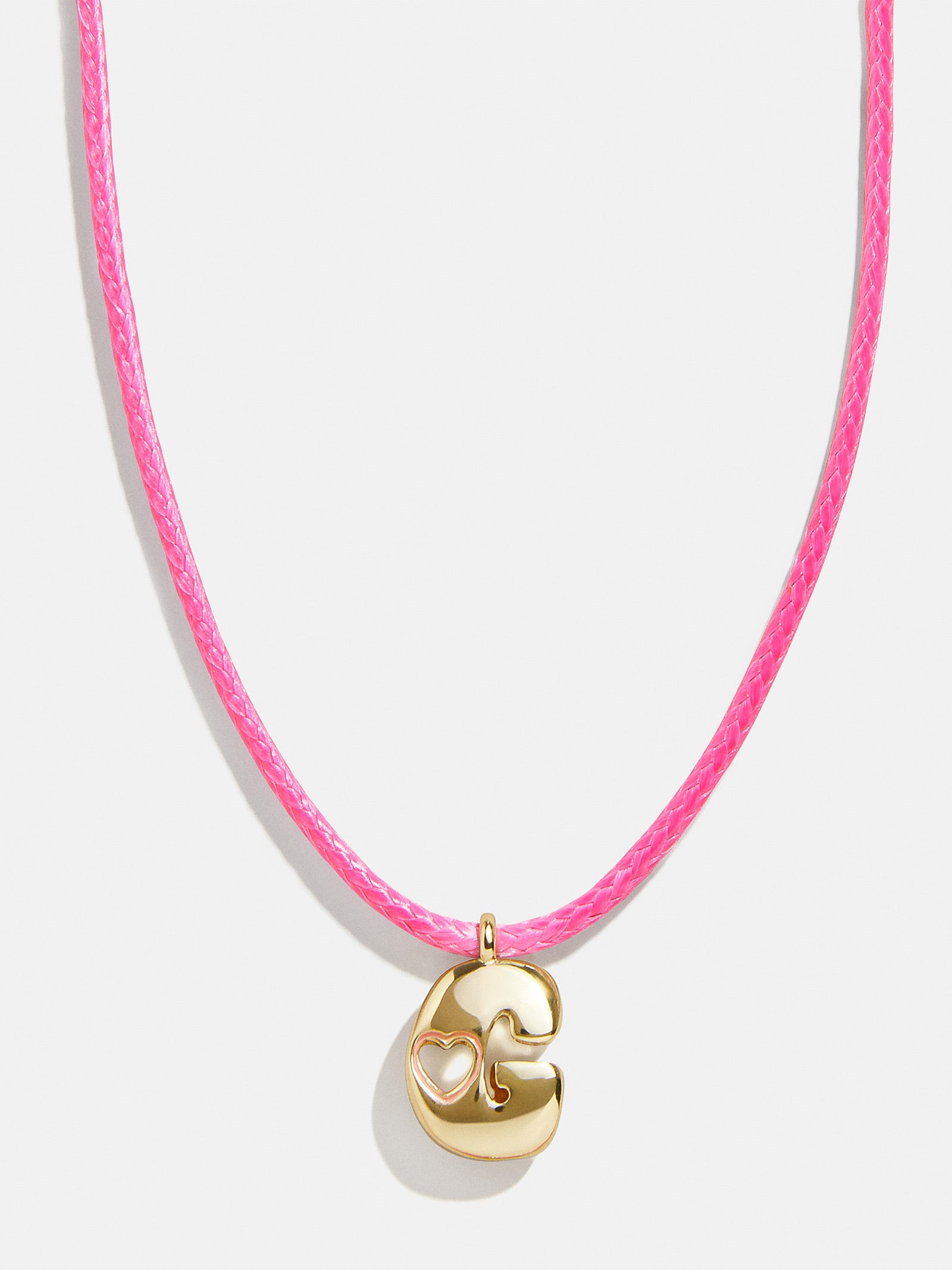 Pretty in Pink Kids Initial Necklace - Light Pink - Image 9