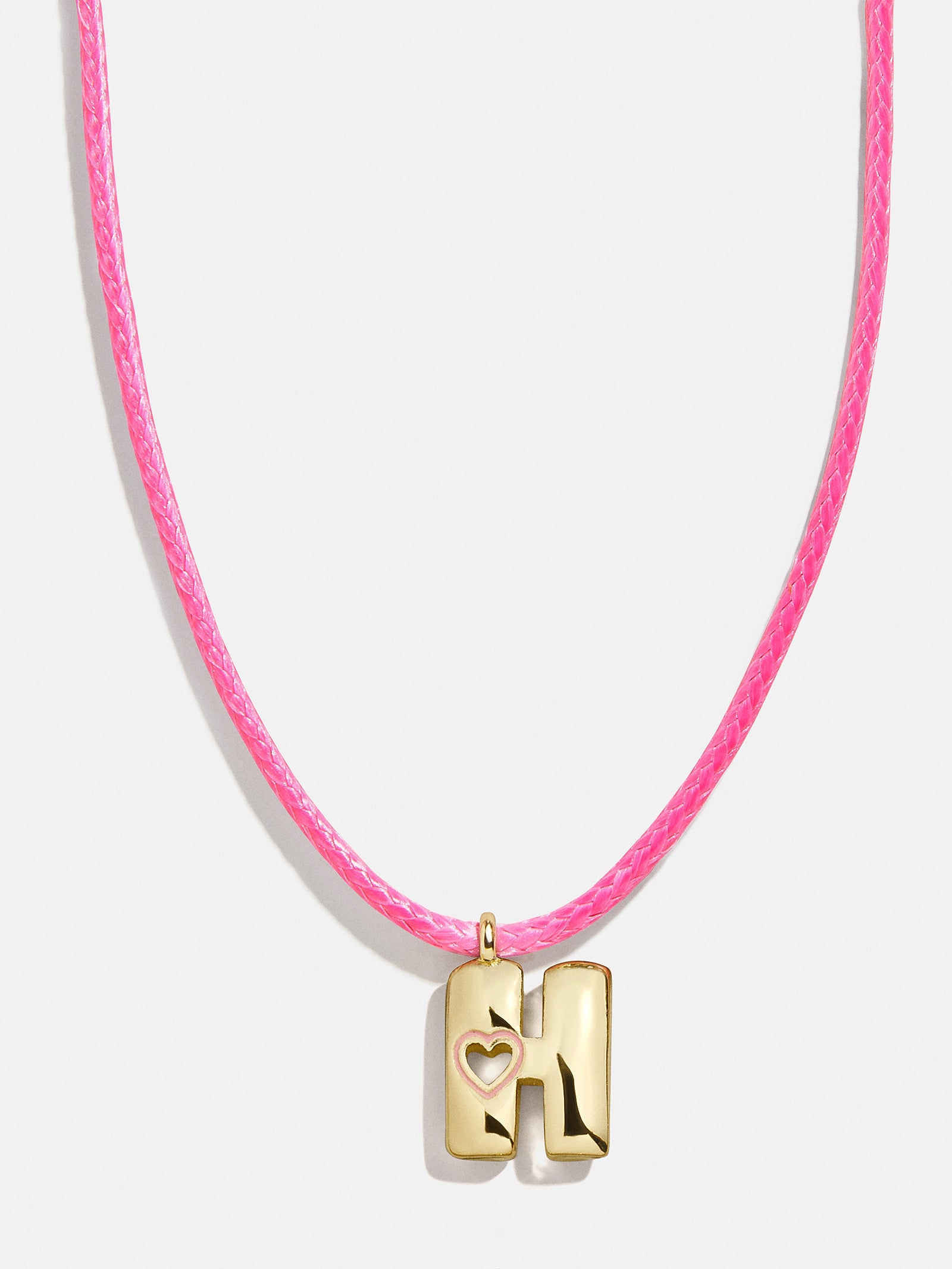 Pretty in Pink Kids Initial Necklace - Light Pink - Image 10