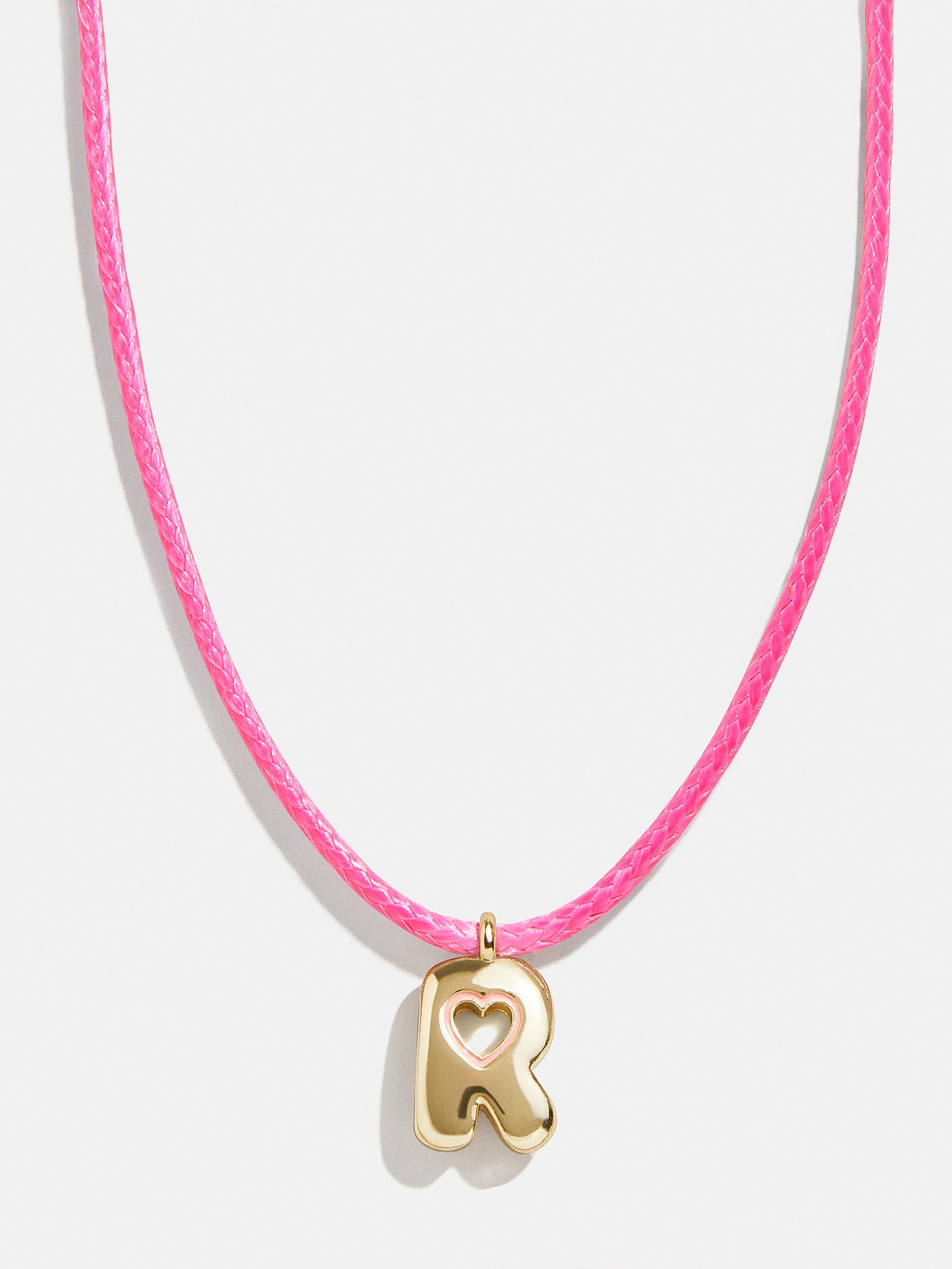 Pretty in Pink Kids Initial Necklace - Light Pink - Image 15