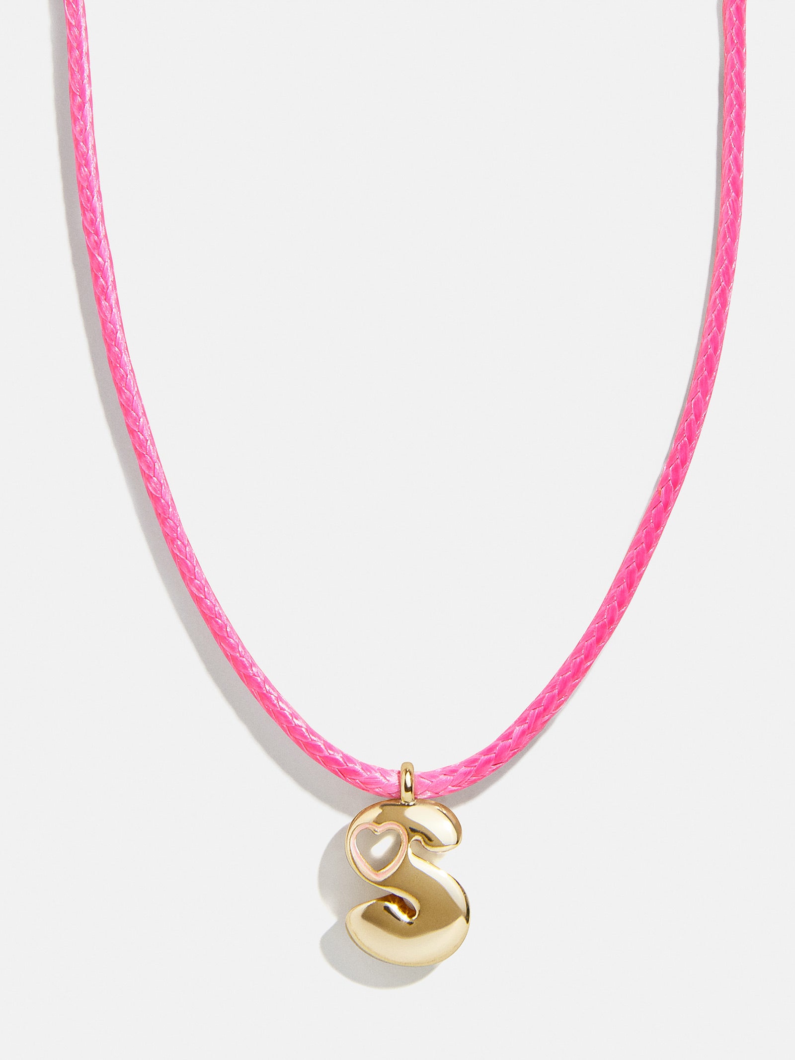 Pretty in Pink Kids Initial Necklace - Light Pink - Image 20