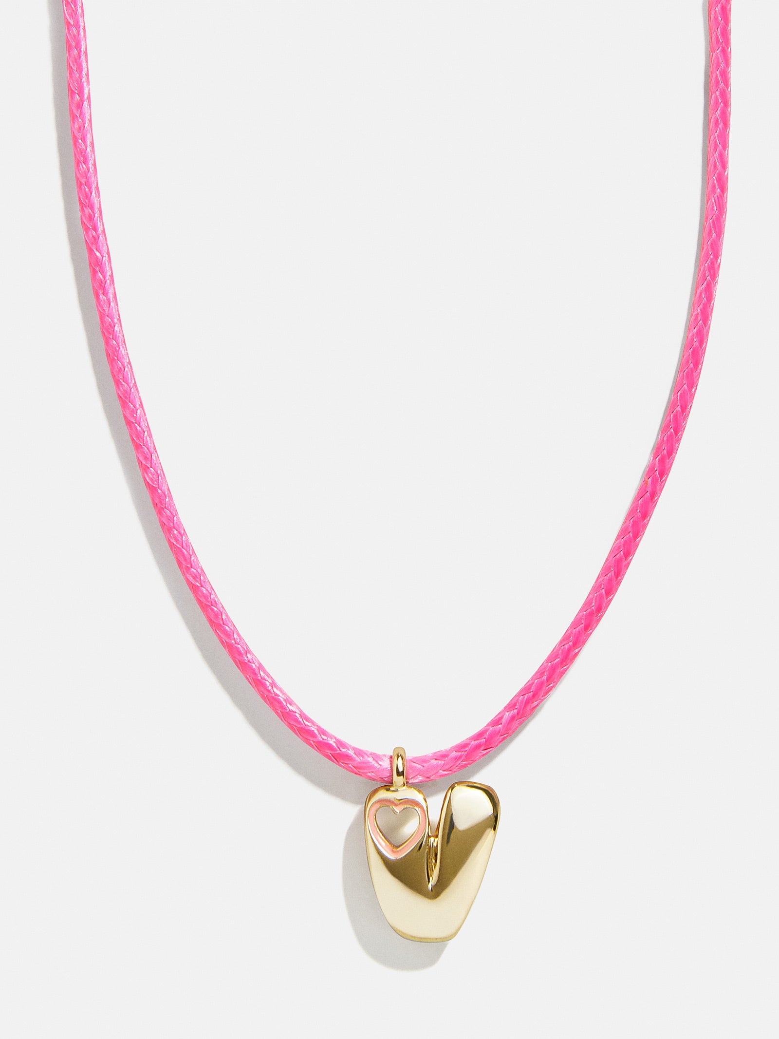 Pretty in Pink Kids Initial Necklace - Light Pink - Image 22