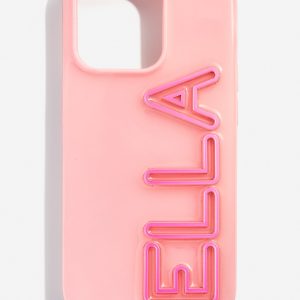 Fine Line Custom iPhone Case - Blush/Pink