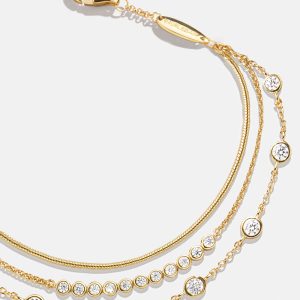 Selene 18K Gold Layered Bracelet - Selene 18K Gold Layered Bracelet