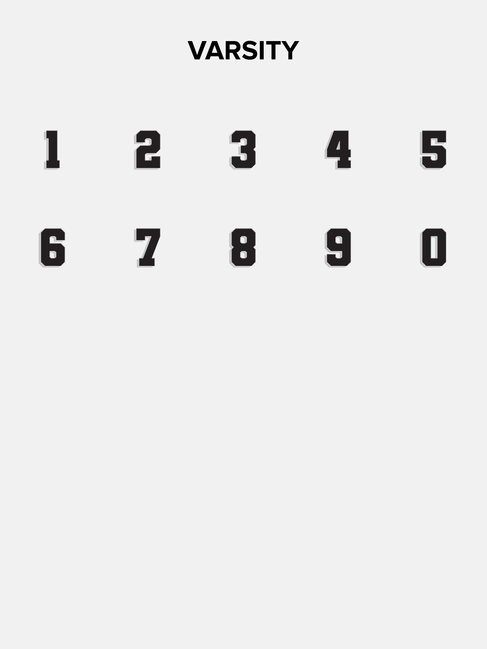 18K Gold Varsity Font Custom Number Necklace - Varsity Font Numbers - Image 8