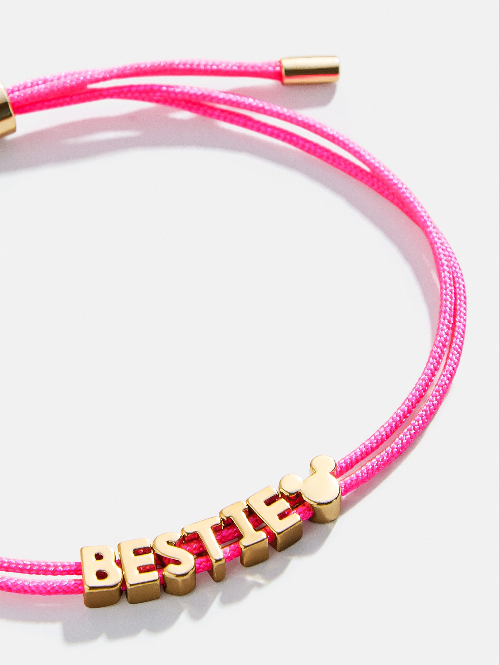 Disney Mickey Mouse Custom Cord Bracelet - Hot Pink