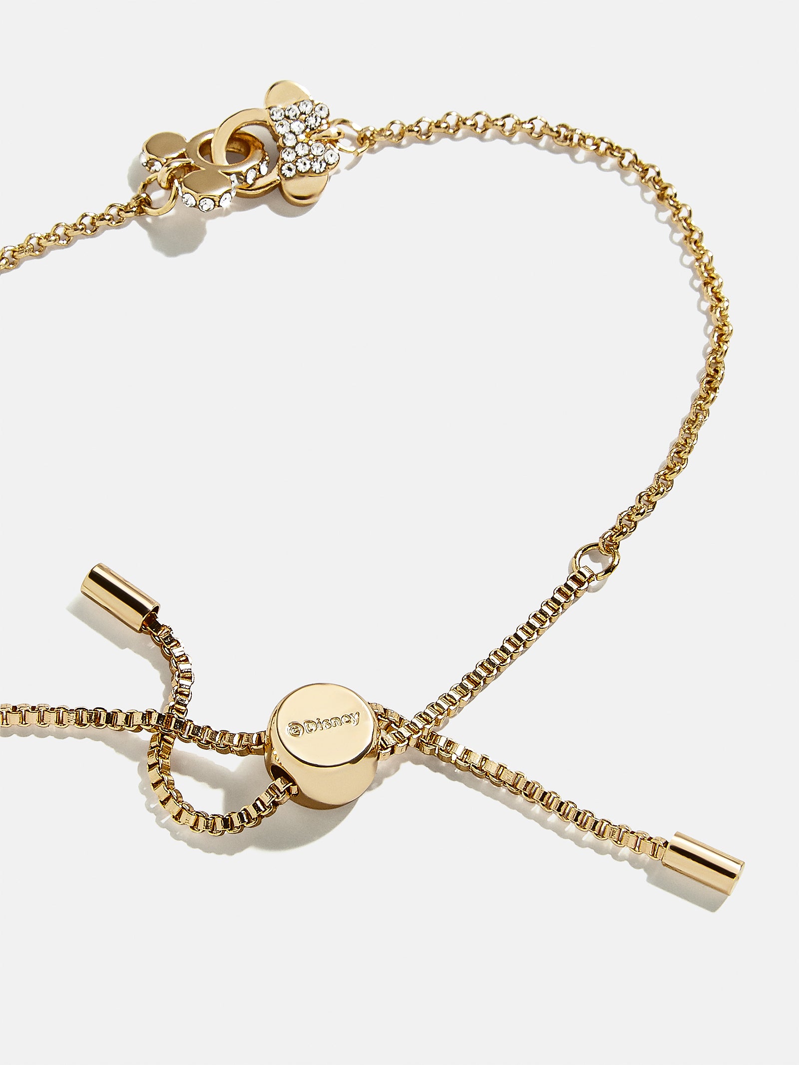 Mickey Mouse & Minnie Mouse Disney Better Half Bracelet - Gold/Pavé - Image 4