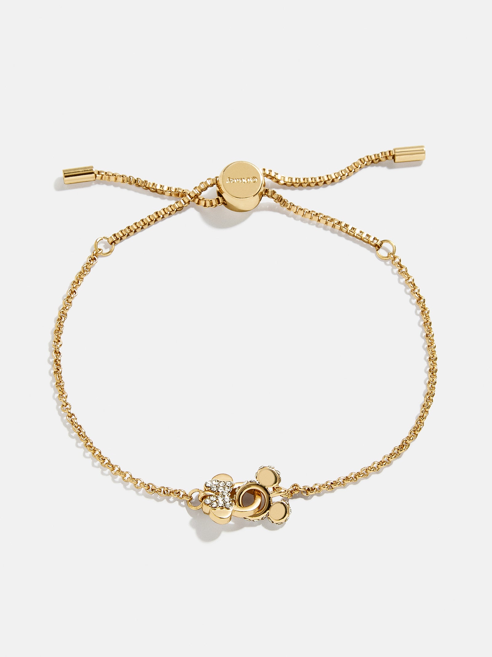 Mickey Mouse & Minnie Mouse Disney Better Half Bracelet - Gold/Pavé - Image 3