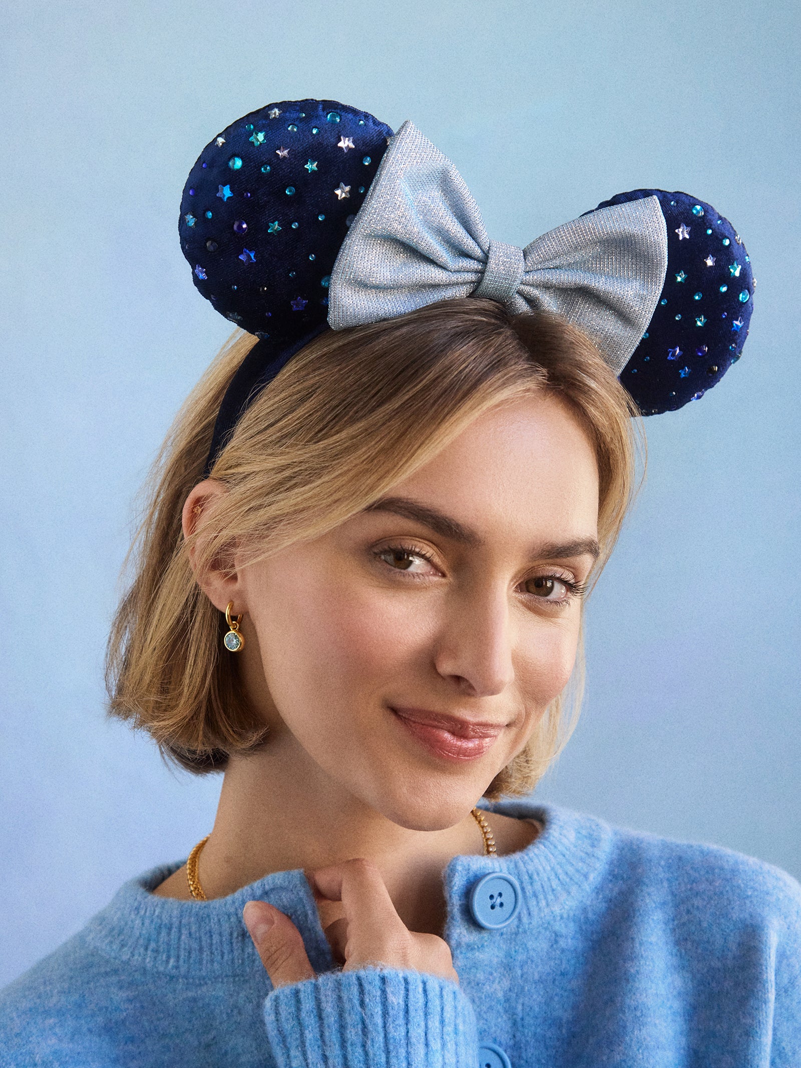 Minnie Mouse Disney Blue Ears Headband - Minnie Mouse Blue Ears - Image 2