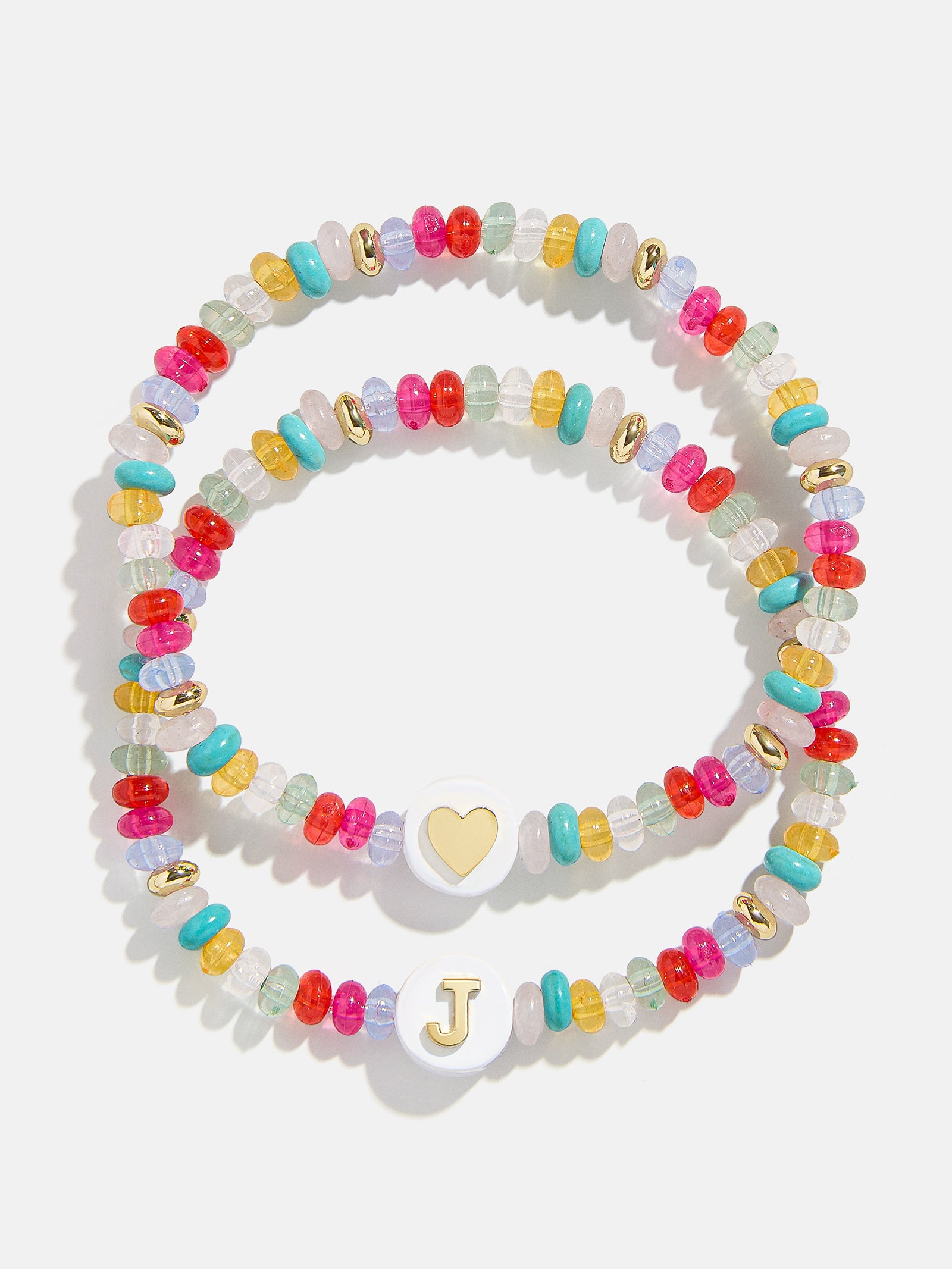 Kids' Initial & Heart Bracelet Set - Multi - Image 11