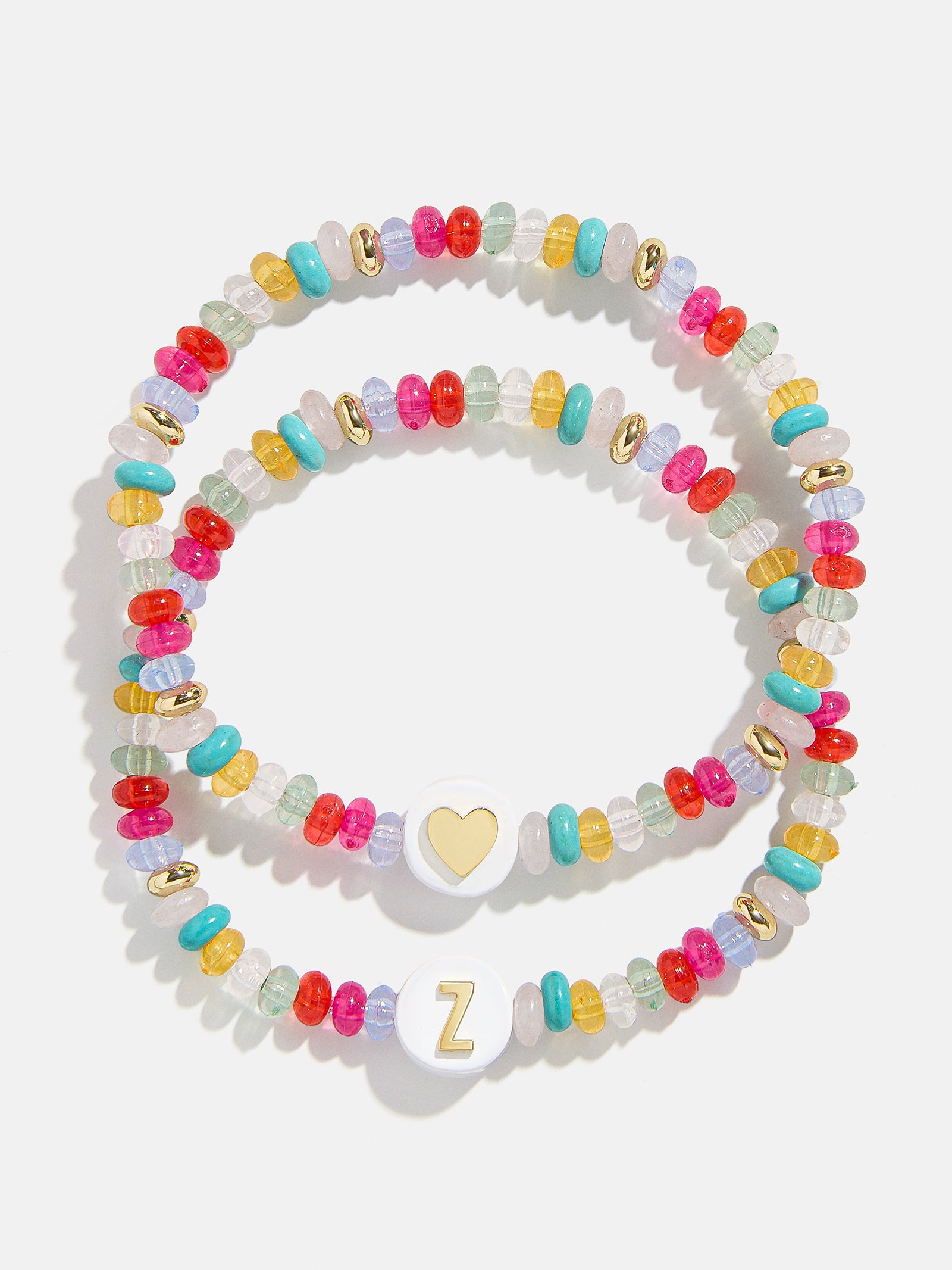 Kids' Initial & Heart Bracelet Set - Multi - Image 22