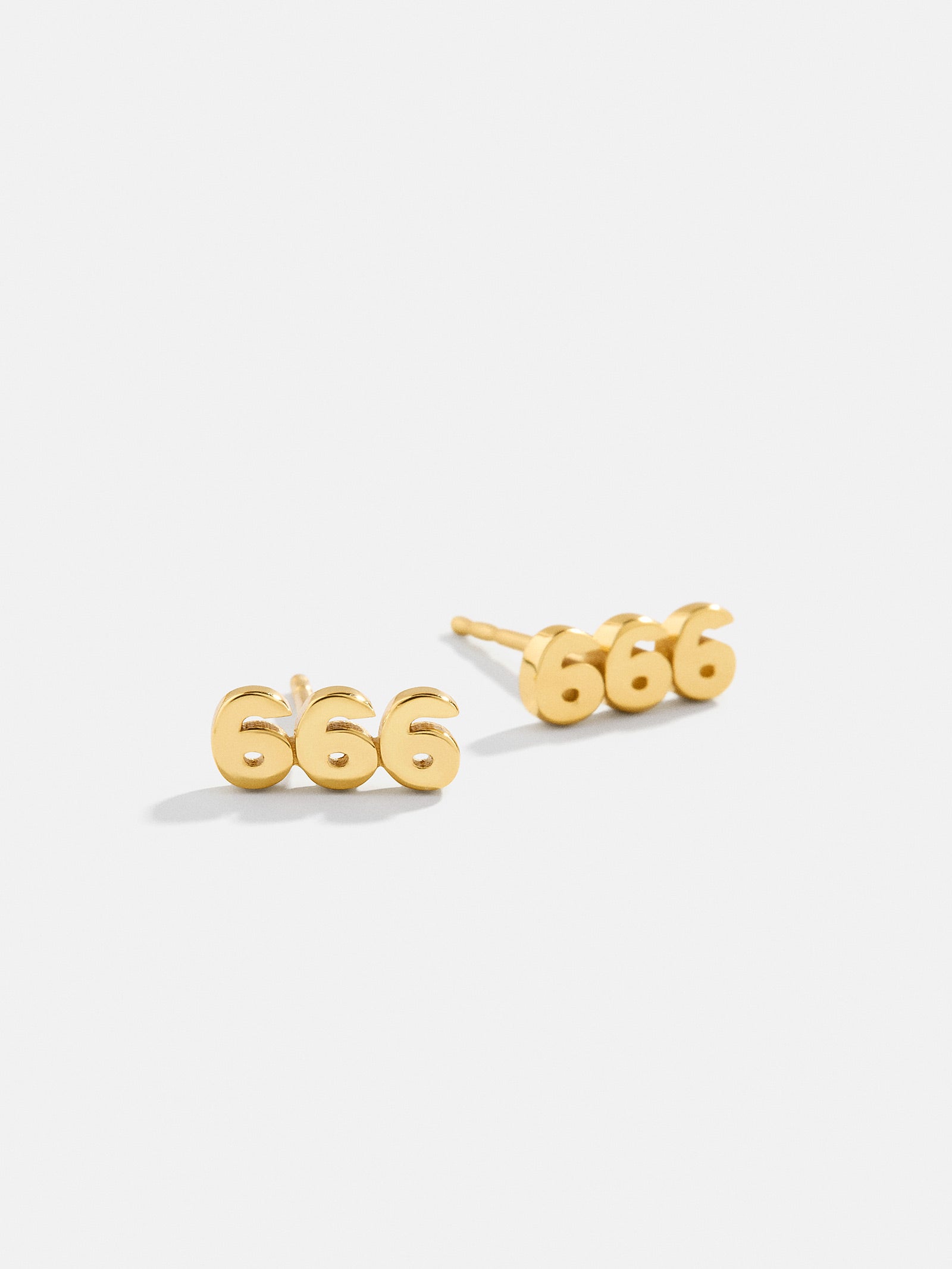 18K Gold Angel Number Earrings - Gold - Image 8