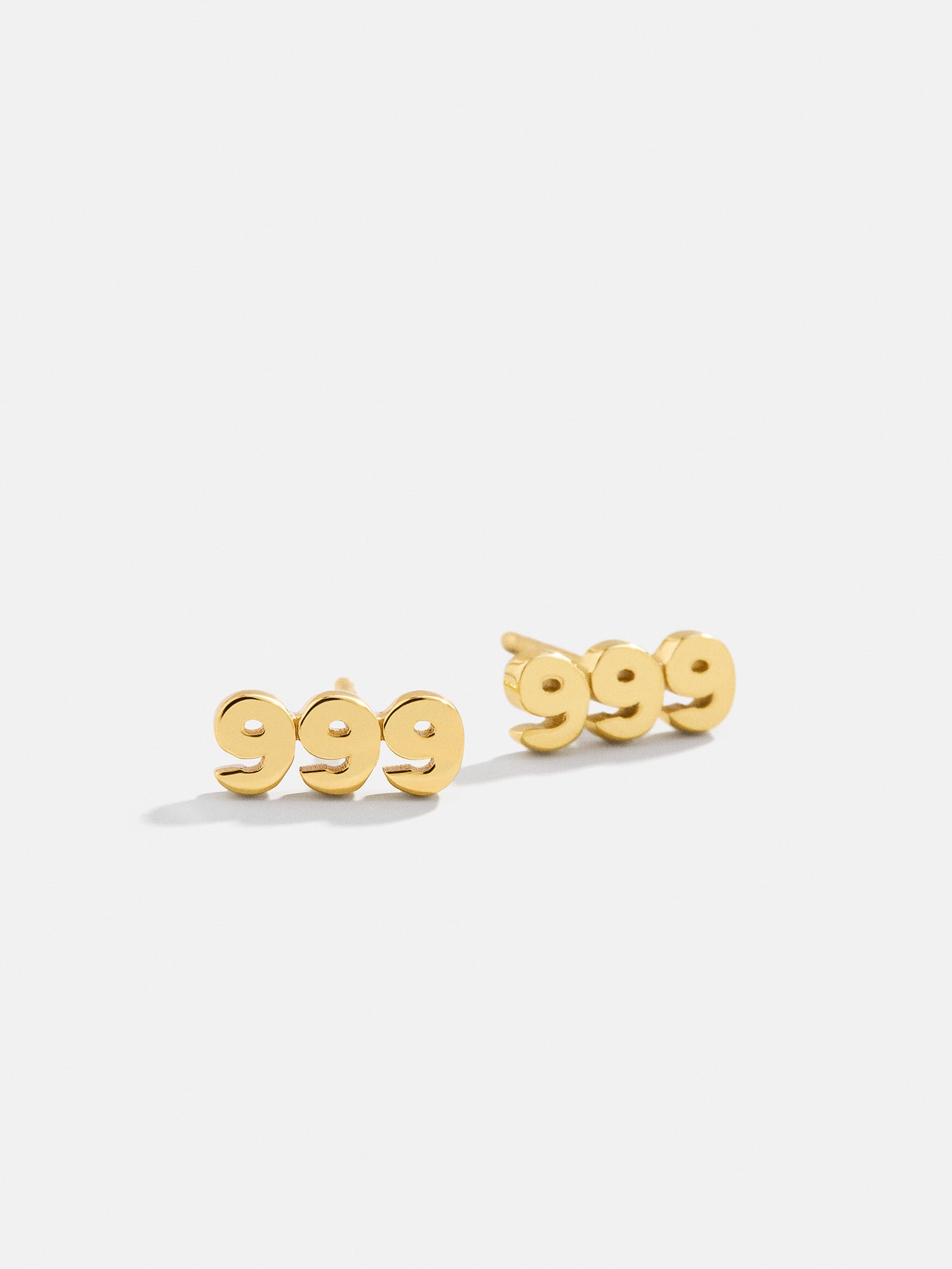 18K Gold Angel Number Earrings - Gold - Image 11