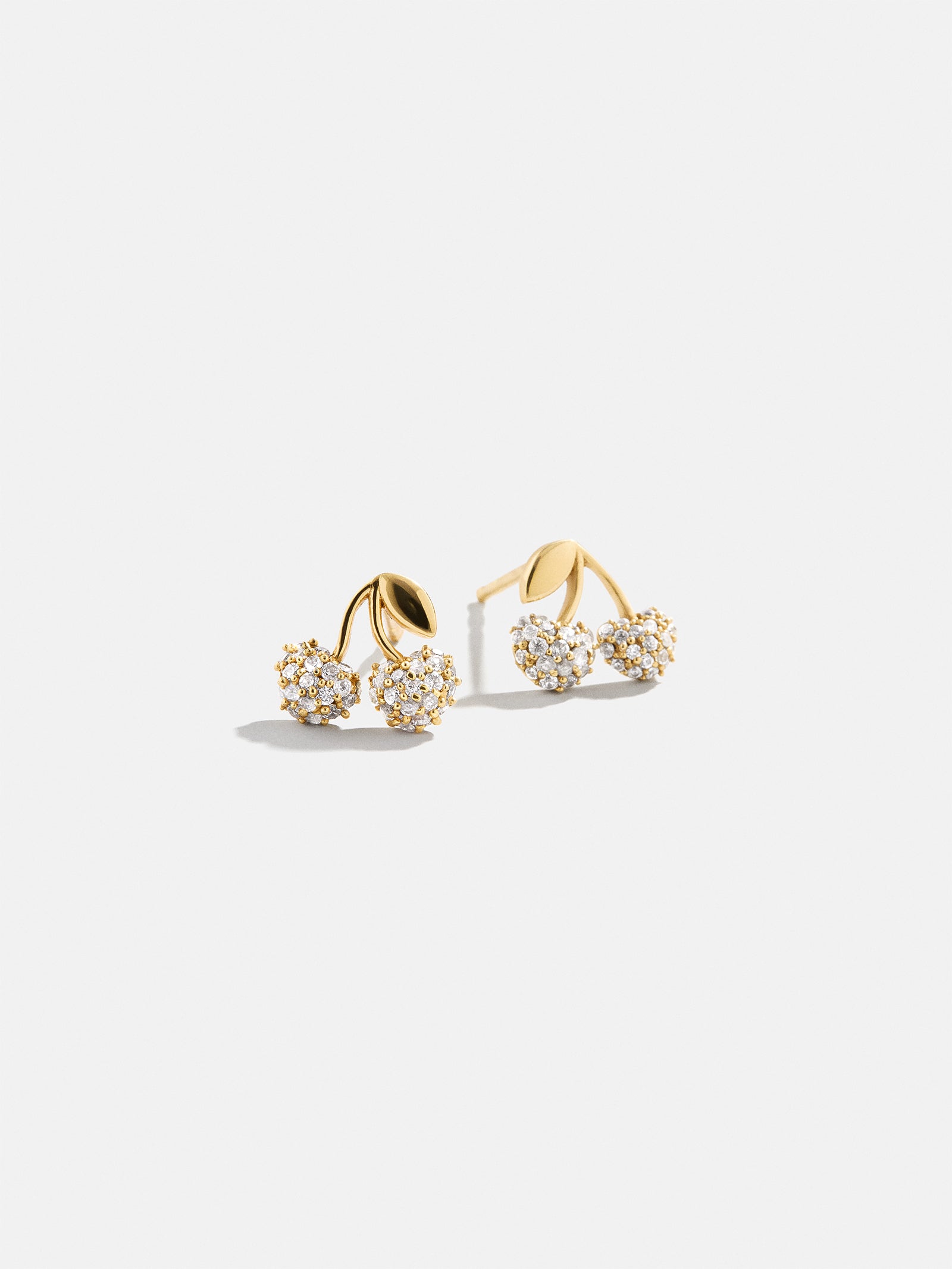 18K Gold Just For Fun Earrings - Pav?? Cherry