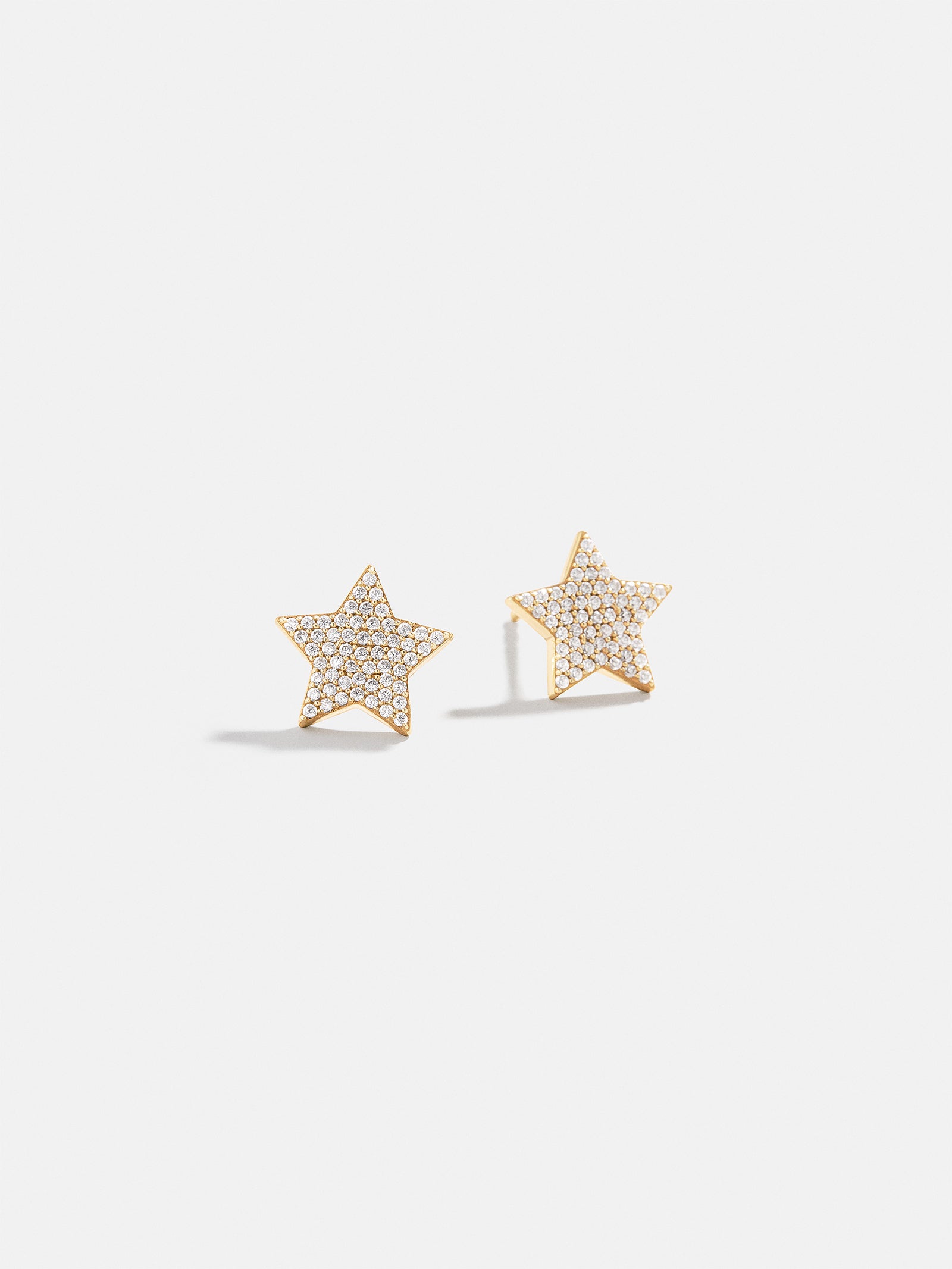 18K Gold Celestial Delicate Stud - Pav?? Star