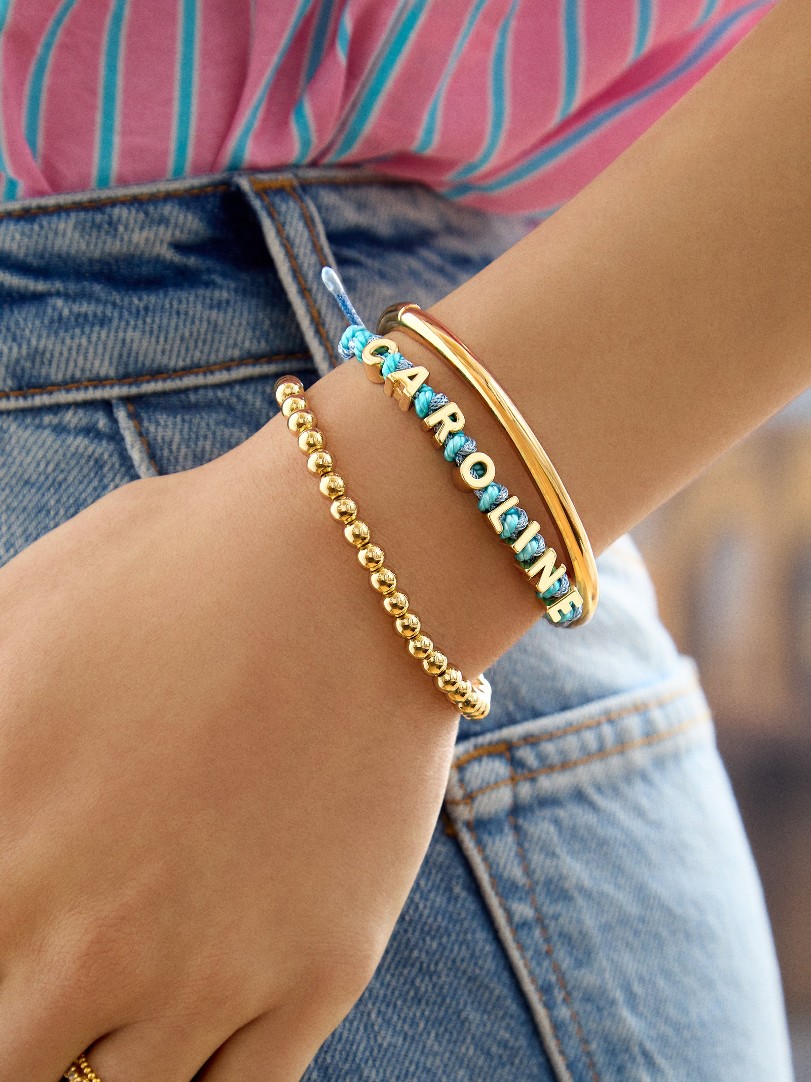 Paracord Waterproof Custom Nameplate Bracelet - Blue Berry - Image 2