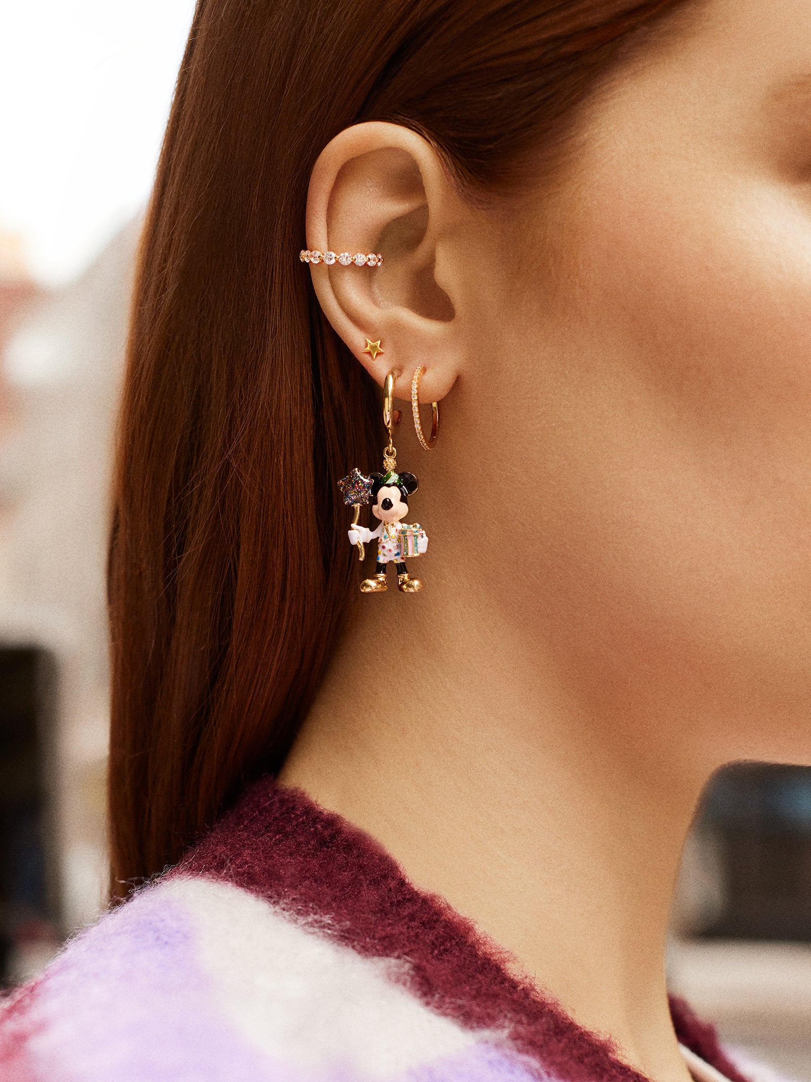 Disney Mickey Mouse Celebration Earrings - Mickey Mouse - Image 2