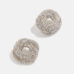 Susan Earrings - Gold/Pav??