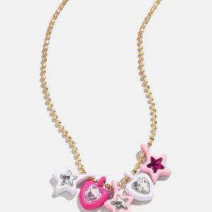 Shoot For The Stars Kids' Necklace - Pink
