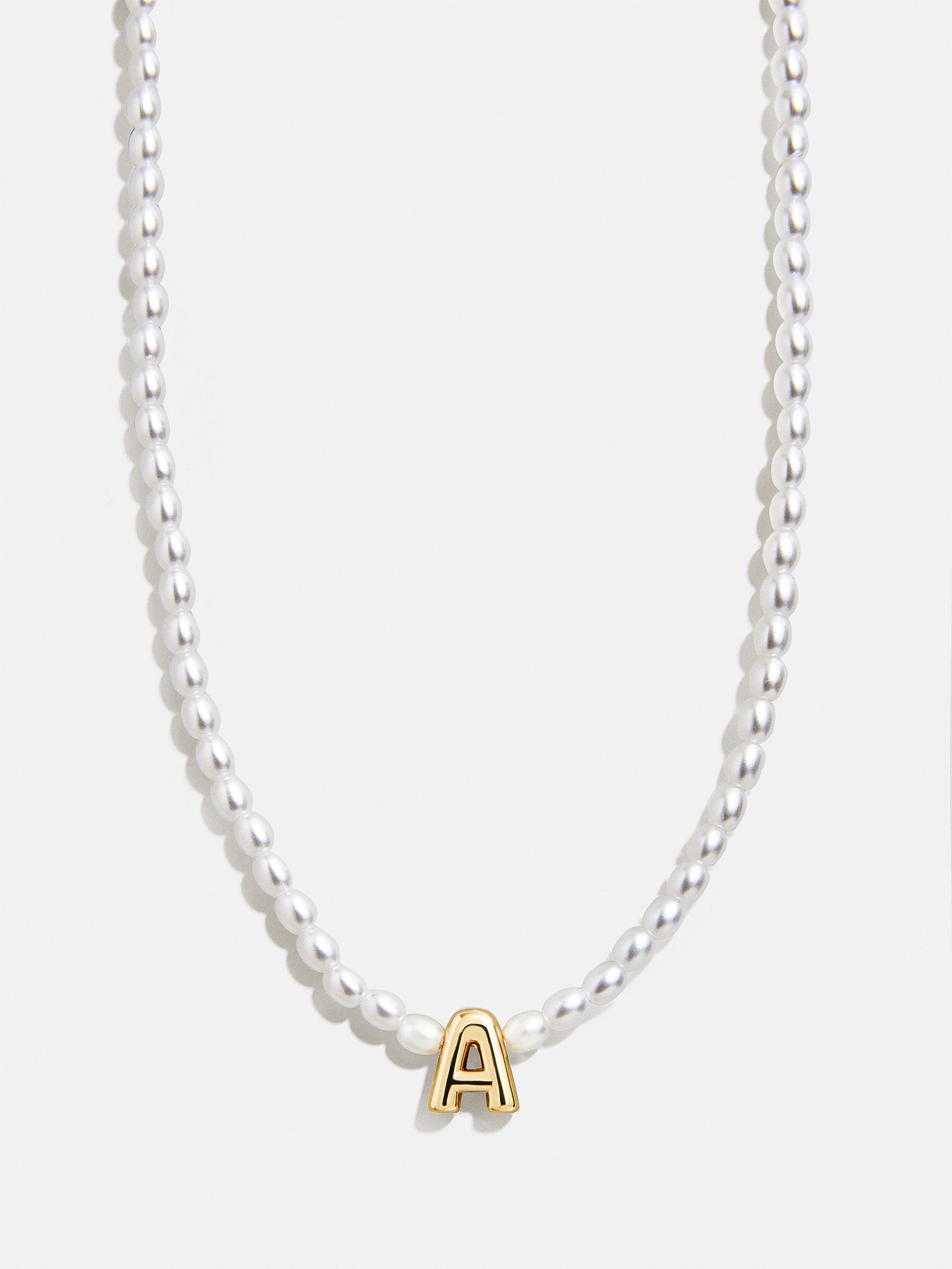 Playful Pearls Kids' Initial Necklace - Gold/Pearl - Image 3