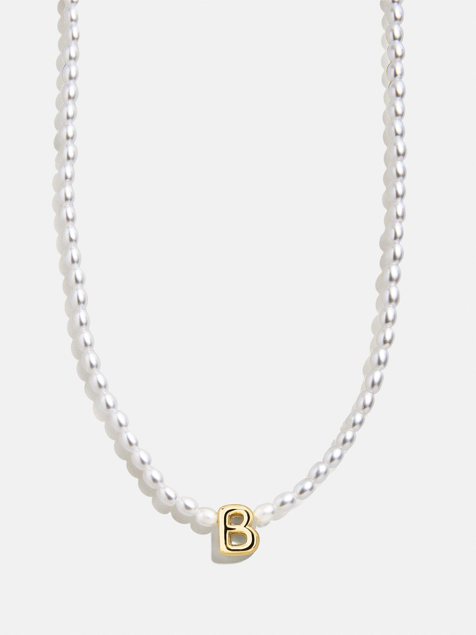 Playful Pearls Kids' Initial Necklace - Gold/Pearl - Image 4