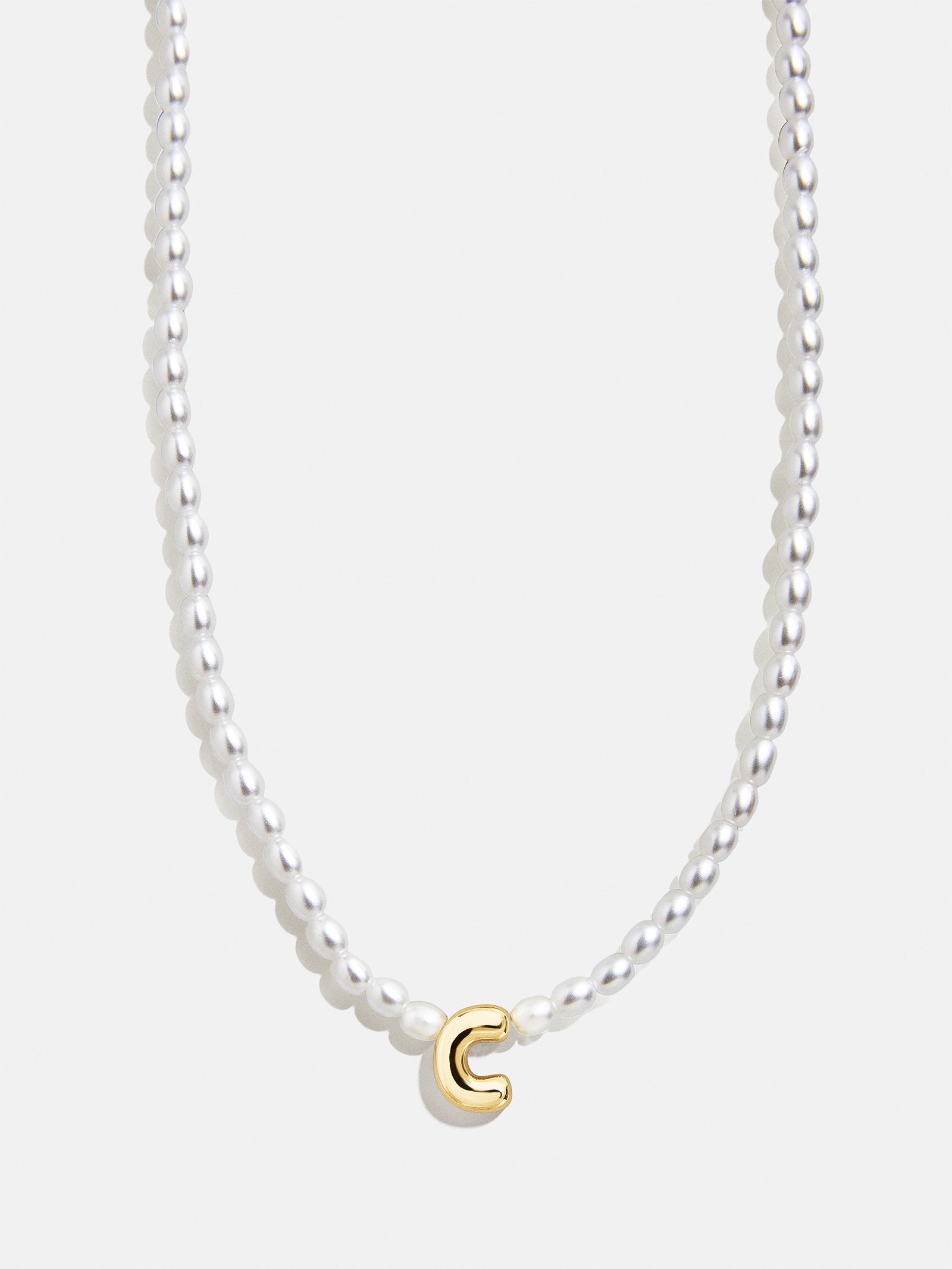 Playful Pearls Kids' Initial Necklace - Gold/Pearl - Image 5