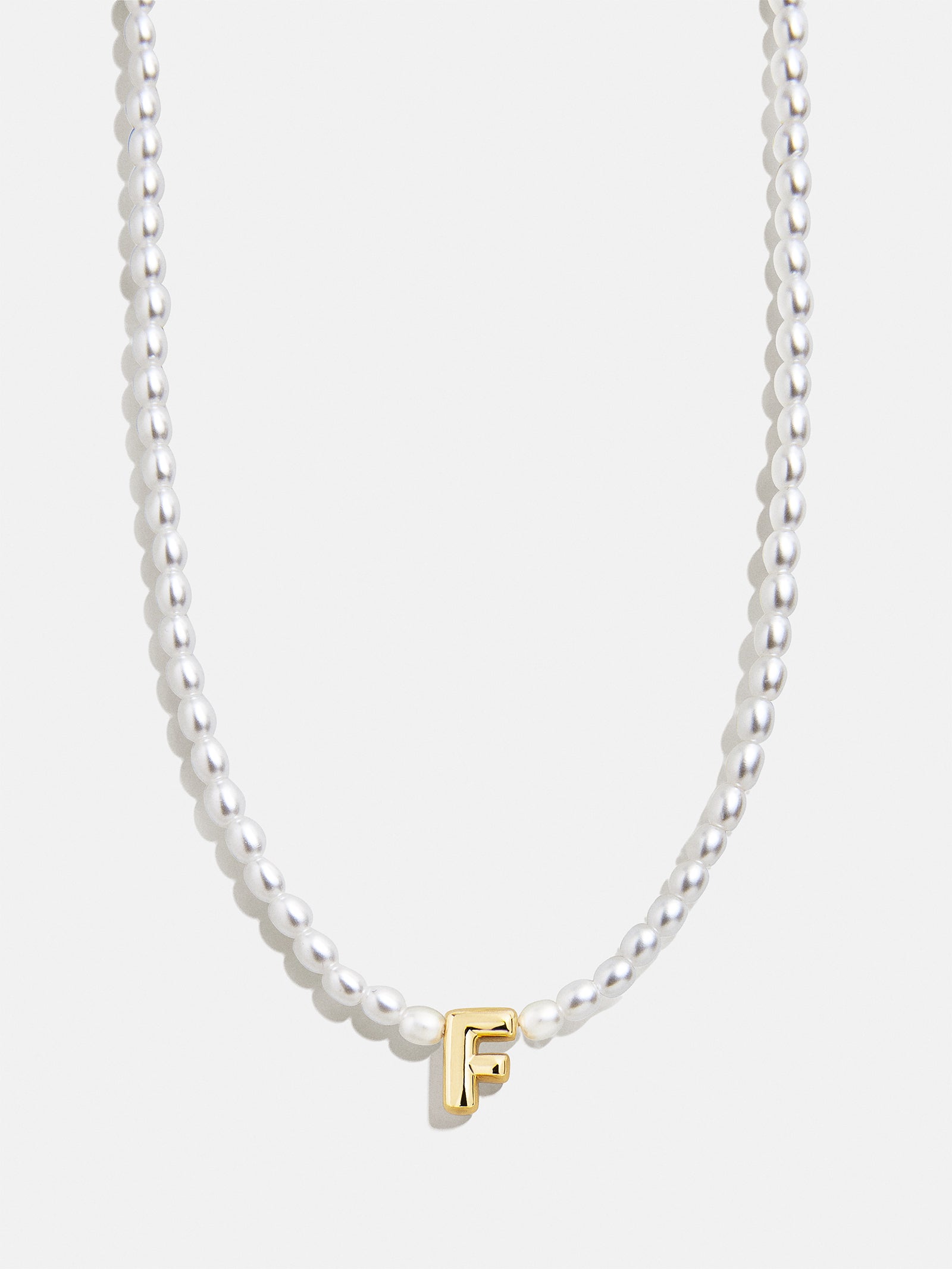 Playful Pearls Kids' Initial Necklace - Gold/Pearl - Image 8