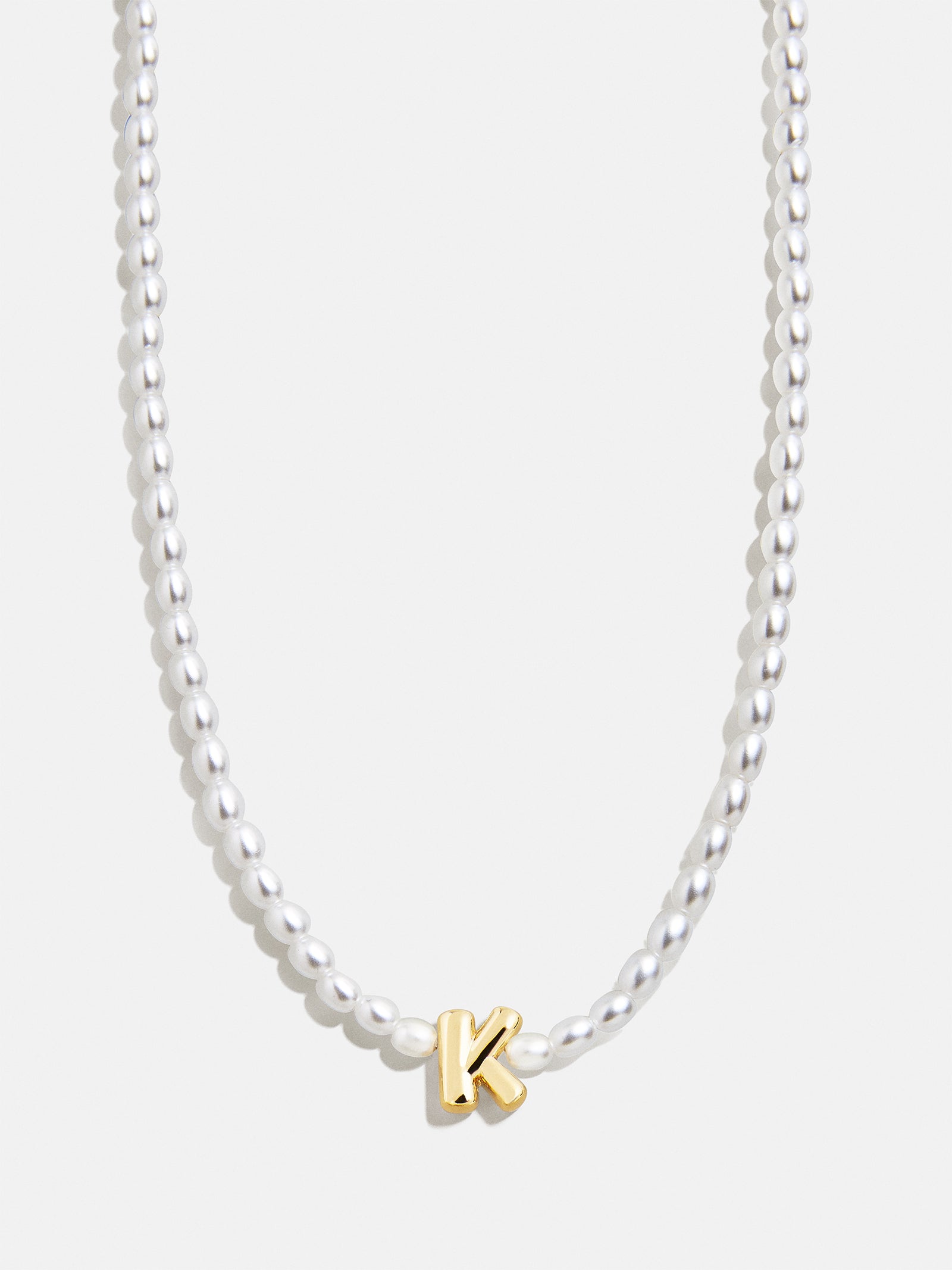 Playful Pearls Kids' Initial Necklace - Gold/Pearl - Image 13