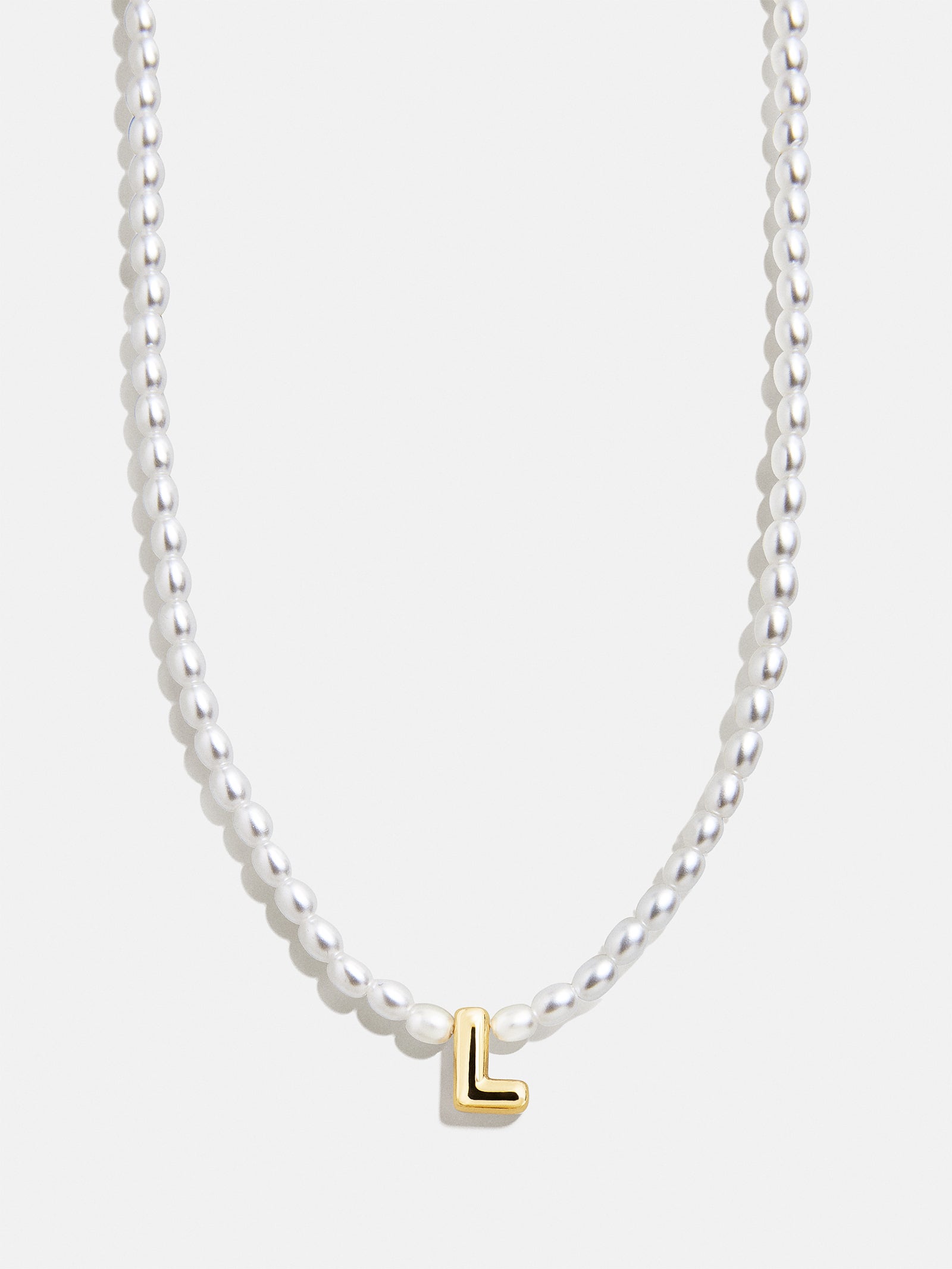 Playful Pearls Kids' Initial Necklace - Gold/Pearl - Image 14