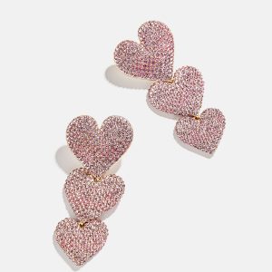Eden Earrings - Triple Heart Statement Earrings