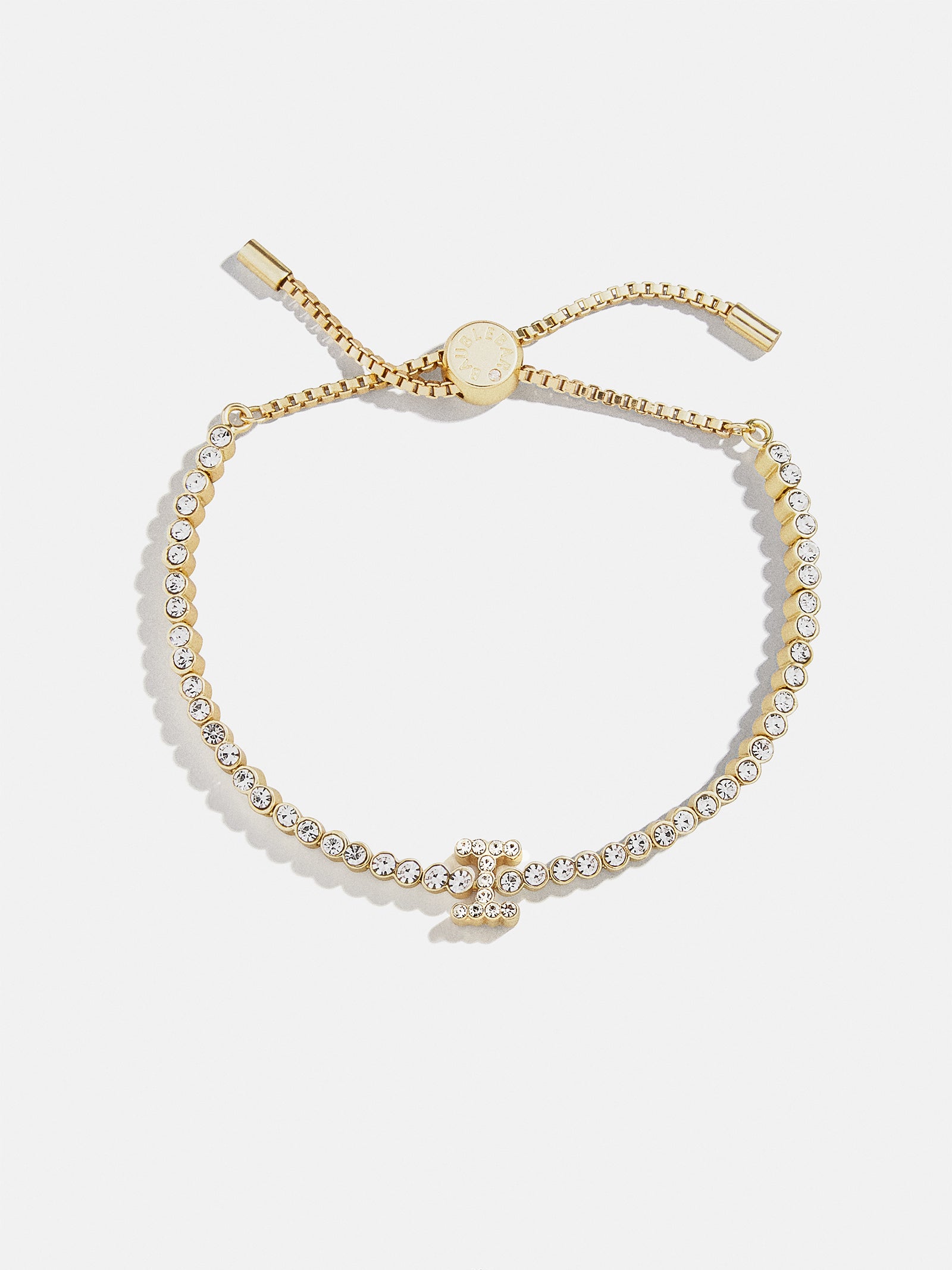 Tennis Initial Bracelet - Gold/Pav?? - Image 12