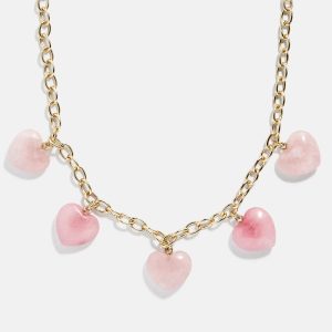 Esme Statement Necklace - Gold/Pink